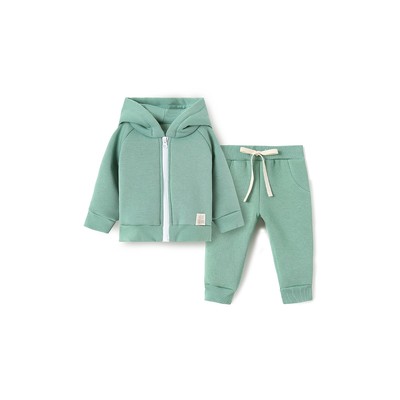 Костюм детский (джемпер, брюки) «Крошка Я» BASIC LINE, рост 62-68 см, ярко-зелёный