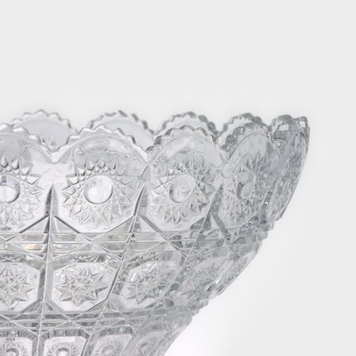 Ваза для фруктов MEY-JI, d=23 см, стекло, прозрачная