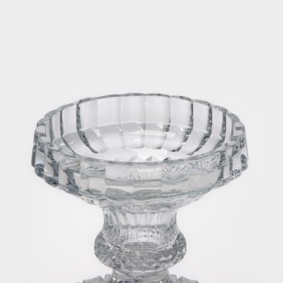 Ваза для фруктов MEY-JI, d=23 см, стекло, прозрачная