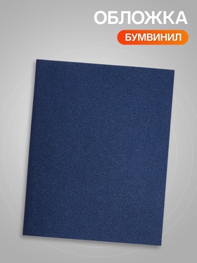 Тетрадь 80 листов в клетку Calligrata VIGO, бумвинил, блок офсет, синий