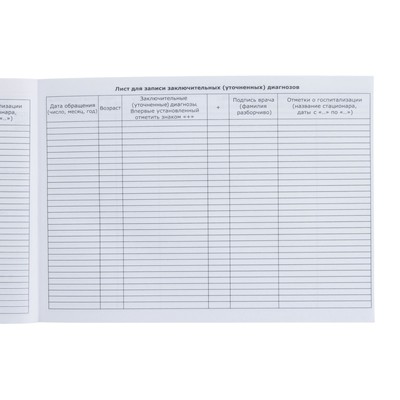 Медицинская карта ребенка Форма №112/у, 80 листов, Минни Маус