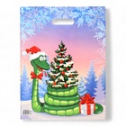 Пакет «Новогодний момент», полиэтиленовый с вырубной ручкой, 40×31 см 10636569