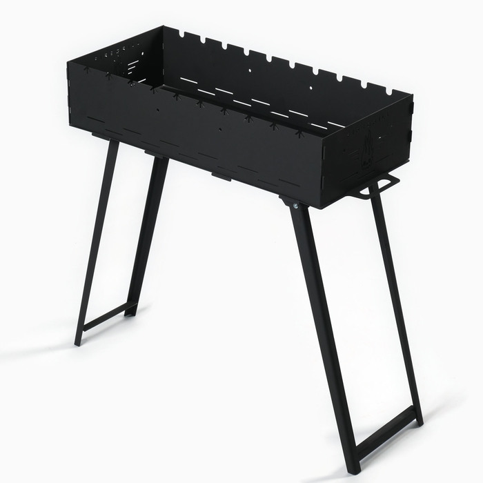 Мангал с ножками FIREGRILL, 74.7×37.5×72.3 см, 2 мм, длина жаровни 65 см - Фото 1