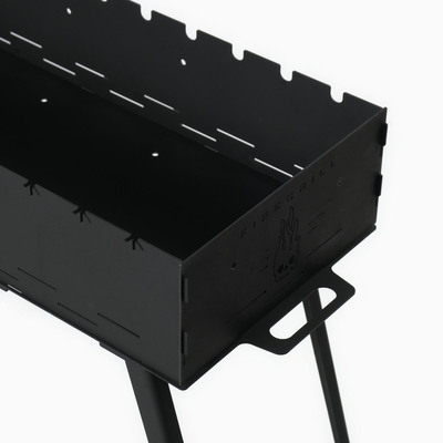 Мангал с ножками FIREGRILL, 74.7×37.5×72.3 см, 2 мм, длина жаровни 65 см