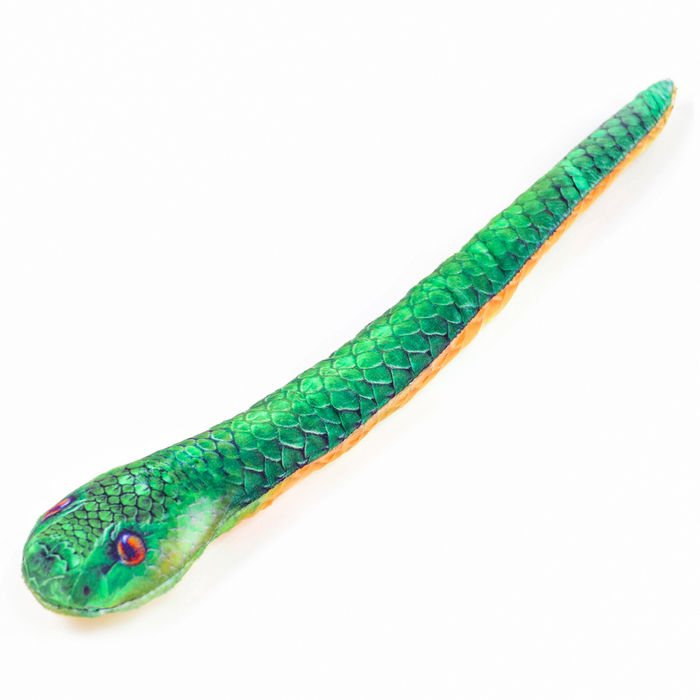 Мягкая игрушка «Змея», зелёная, реализм - Фото 1
