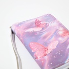 Кошелёк на молнии Выбражулька «Бабочки», розовый - фото 65426705