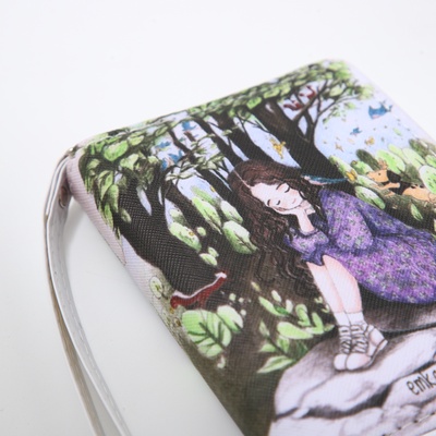 Кошелёк женский на молнии с ремешком, разноцветный