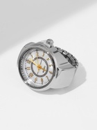 Кольцо «Время» часы круг, цвет серебряно-золотой - Фото 8