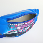 Сумка поясная детская на молнии, синяя - Фото 4