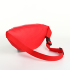 Сумка поясная детская на молнии, красная - Фото 2