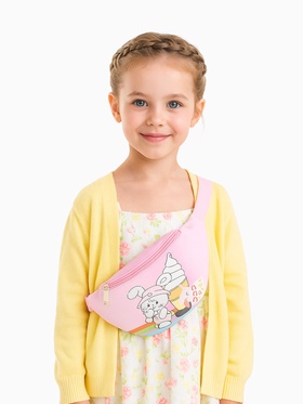 Сумка поясная «Мороженое», детская, для девочки, на молнии, розовая  (артикул 10481737)  большой выбор товаров оптом и в розницу по низким ценам с доставкой