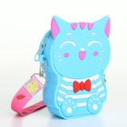 Сумка детская «Котейка», для девочки, поп ит, на молнии, голубая - Фото 2