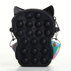 Сумка детская для девочки на молнии, чёрная - Фото 3