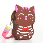 Сумка детская «Котейка», для девочки, поп ит, на молнии, коричневая - Фото 2