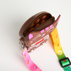 Сумка детская «Котейка», для девочки, поп ит, на молнии, коричневая - Фото 4