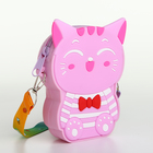 Сумка детская «Котейка», для девочки, поп ит, на молнии, сиреневая - Фото 2