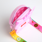 Сумка детская «Котейка», для девочки, поп ит, на молнии, сиреневая - Фото 4