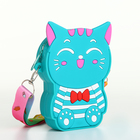 Сумка детская «Котейка», для девочки, поп ит, на молнии, морская волна - Фото 2