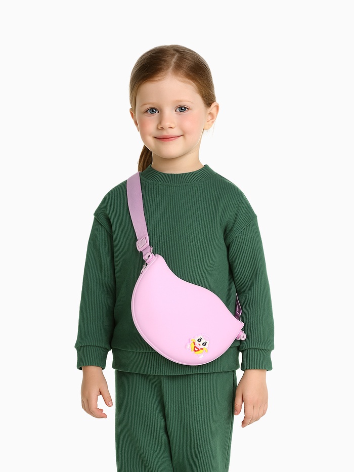 Сумка детская COLOR, для девочки, на молнии, сиреневая - Фото 1