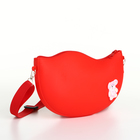 Сумка детская для девочки на молнии, красная - Фото 2