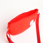 Сумка детская для девочки на молнии, красная - Фото 4