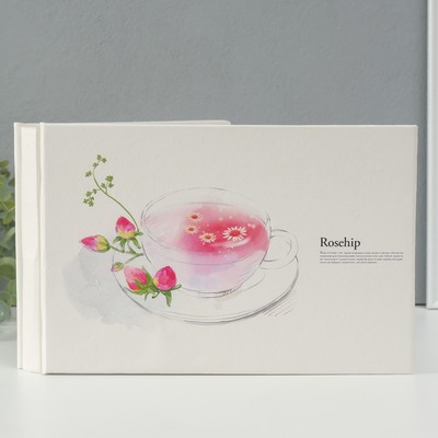 Фотоальбом на 100 фото кожзам 10×15 см «Розовый чай», в коробке, 4×26×18 см