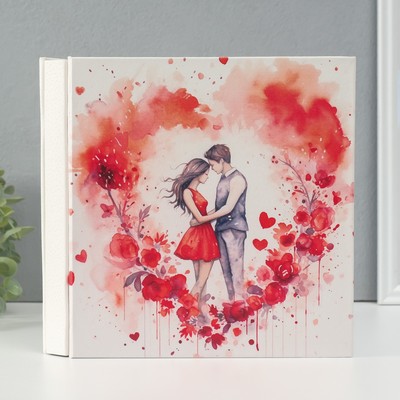Фотоальбом на 100 фото кожзам 10×15 см «Тайна любви», в коробке, 4×22×23 см