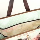 Сумка хозяйственная на молнии, цвет коричневый - Фото 4