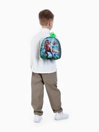 Рюкзак детский «Выбражулька», на молнии, размер 21×8×23 см, зелёный - Фото 4