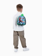 Рюкзак детский «Выбражулька», на молнии, размер 21×8×23 см, зелёный/синий/голубой 10530056