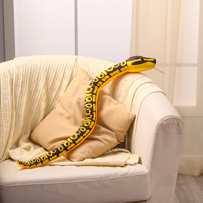 Мягкая игрушка «Змея», 90 см, жёлтые пятна - Фото 1