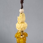 Подвеска пластик, текстиль "Руки и лотос" 4х4х32 см - фото 24675148