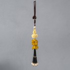 Подвеска пластик, текстиль "Руки и лотос" 4х4х32 см - фото 24675149