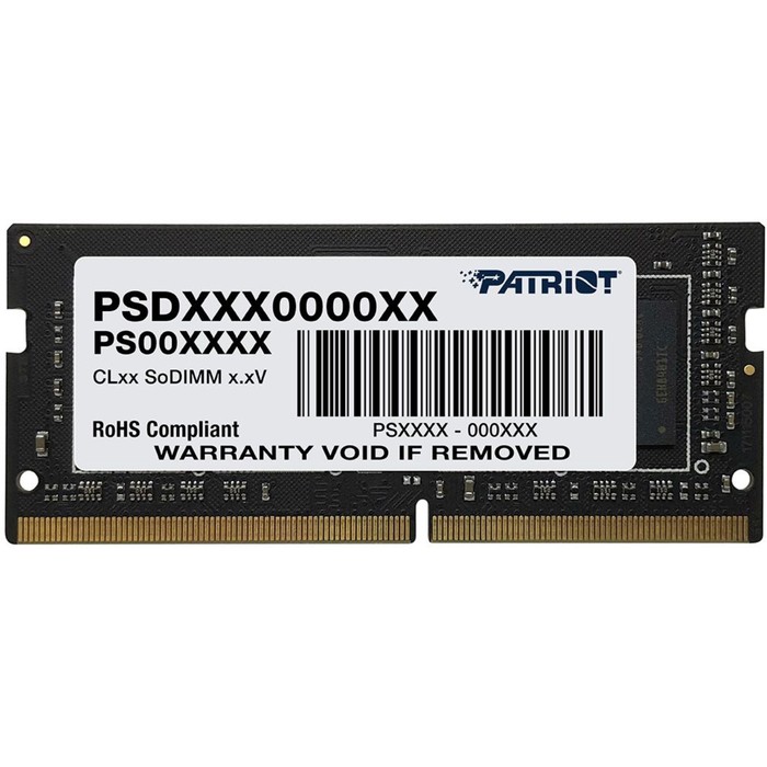 Память DDR4 16GB 3200MHz Patriot PSD416G320081S Signature RTL PC4-25600 CL22 SO-DIMM 260-pi   106683 - Фото 1