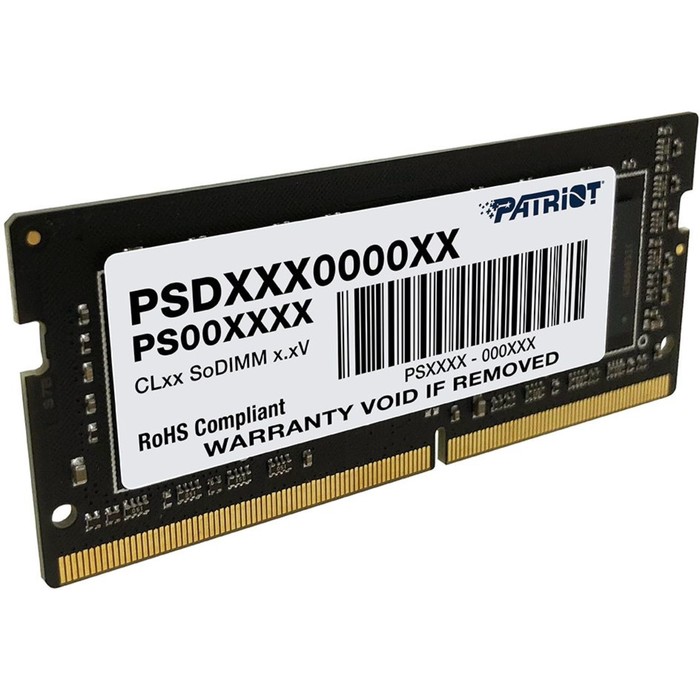 Память DDR4 16GB 3200MHz Patriot PSD416G320081S Signature RTL PC4-25600 CL22 SO-DIMM 260-pi   106683 - фото 51597764