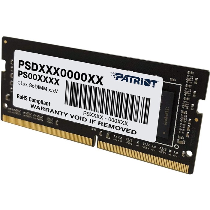 Память DDR4 16GB 3200MHz Patriot PSD416G320081S Signature RTL PC4-25600 CL22 SO-DIMM 260-pi   106683 - фото 51597765