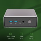 Неттоп Digma Pro Minimax U1 i3 1215U (1.2) 8Gb SSD512Gb UHDG noOS GbitEth WiFi BT 60W темно   106684 - Фото 2