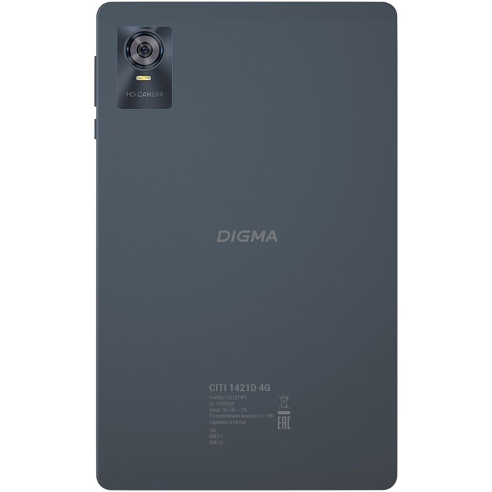 Планшет Digma CITI 1421D 4G T606 (1.6) 8C RAM3Gb ROM64Gb 10.1" In-Cell 1280x800 3G 4G Andro   106688 - фото 51598550