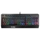 Клавиатура MSI Vigor GK20 RU черный USB Multimedia for gamer LED (подставка для запястий) - Фото 1