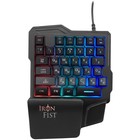 Игровой блок Оклик 701G IRON FIST черный USB for gamer LED (подставка для запястий) (119659   106689 - Фото 10