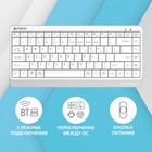 Клавиатура A4Tech Fstyler FBK11 белый/серый USB беспроводная BT/Radio slim (FBK11 WHITE) - Фото 2