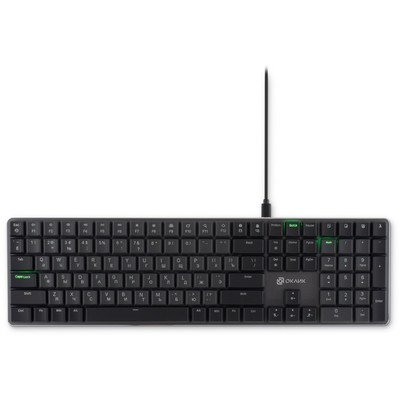 Клавиатура Oklick K953X, механическая, USB, с подсветкой, чёрный/серый (1901086)
