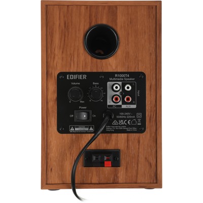 Колонки Edifier R1000T4, формат акустики 2.0, 24 Вт, МДФ, от сети, коричневый