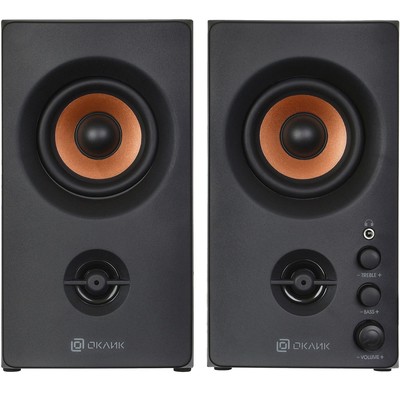 Колонки Оклик OK-164 2.0 черный 30Вт