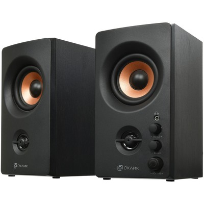 Колонки Оклик OK-164 2.0 черный 30Вт