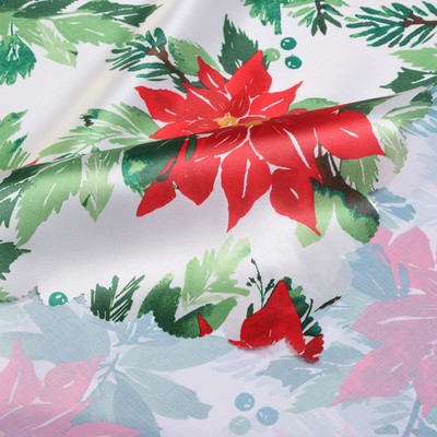 Скатерть новогодняя «Доляна» Christmas flowers, размер 145×110 см