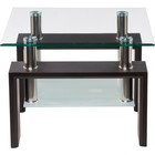 Журнальный стол ST-052 ЛДСП/металл, венге 60x60x45 см - фото 121970167