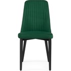 Стул на металлокаркасе Фена R металл/велюр, черный/зеленый 46x56x91 см  (артикул 10509744)  большой выбор товаров оптом и в розницу по низким ценам с доставкой