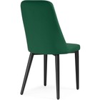 Стул на металлокаркасе Фена R металл/велюр, черный/зеленый 46x56x91 см  (артикул 10509744)  большой выбор товаров оптом и в розницу по низким ценам с доставкой