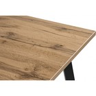 Стол деревянный Тринити Лофт металл, дуб вотан/черный матовый/черный 80x120x75 см - Фото 4